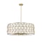 Z-Lite Harden Pendant, 10-Light, 32 In.W x 11.75 In.H, Modern Gold/White 1948P32-MGLD - alternate 6